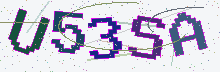 Captcha image with 5 characters